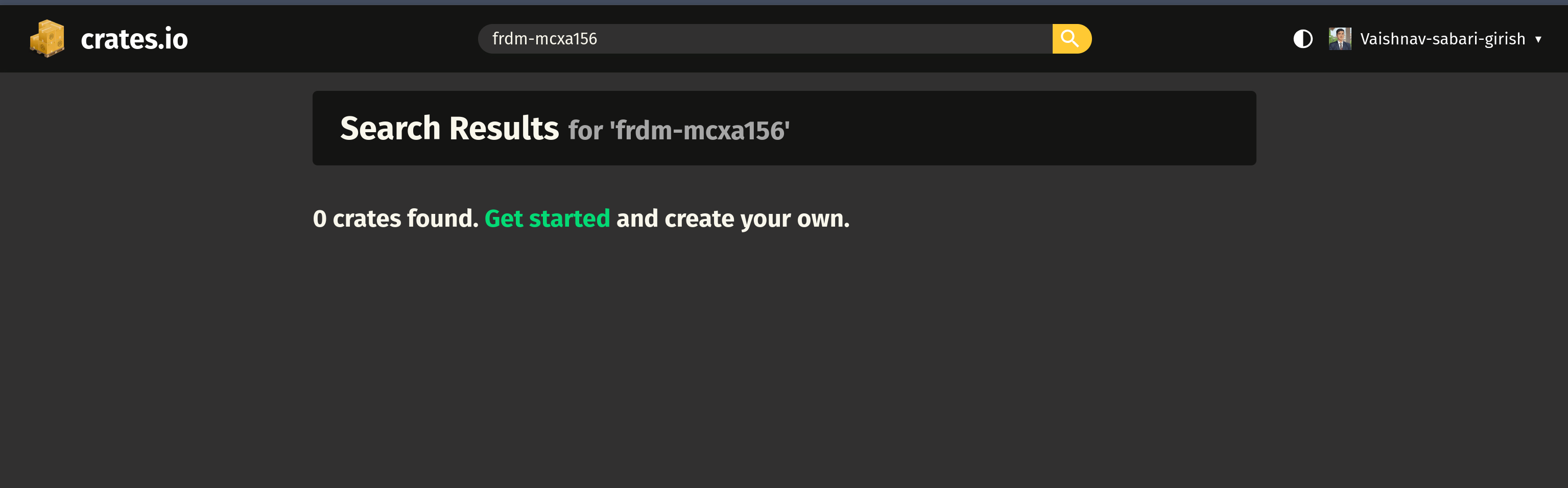 No crates found