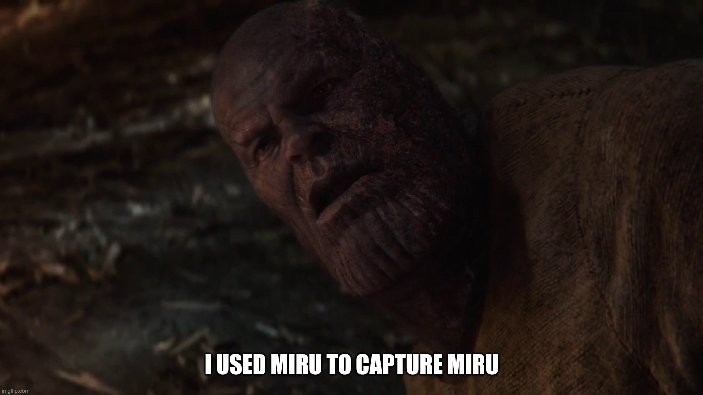 miru captures miru